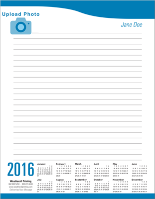 Personalized Calendar Pad
